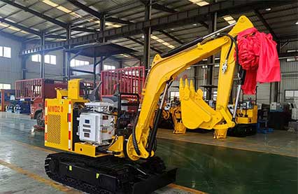 山東礦安機(jī)電有限公司自主研發(fā)生產(chǎn)的MWD2.0小型挖掘機(jī)發(fā)貨